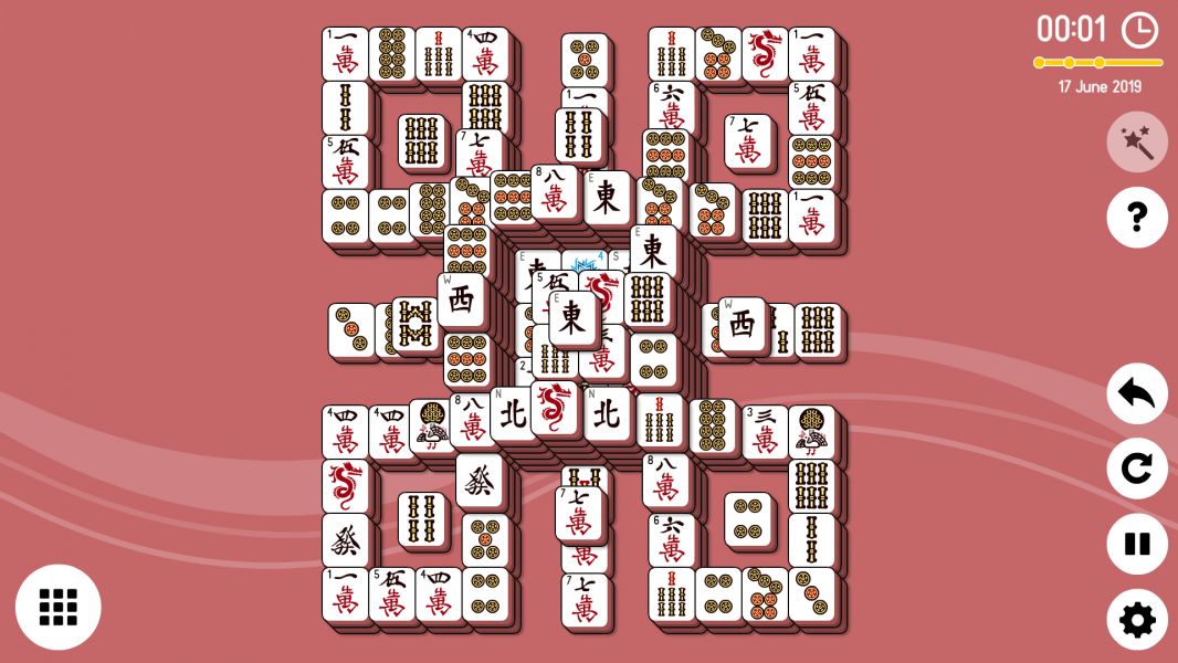 Level 2019-06-17. Online Mahjong Solitaire
