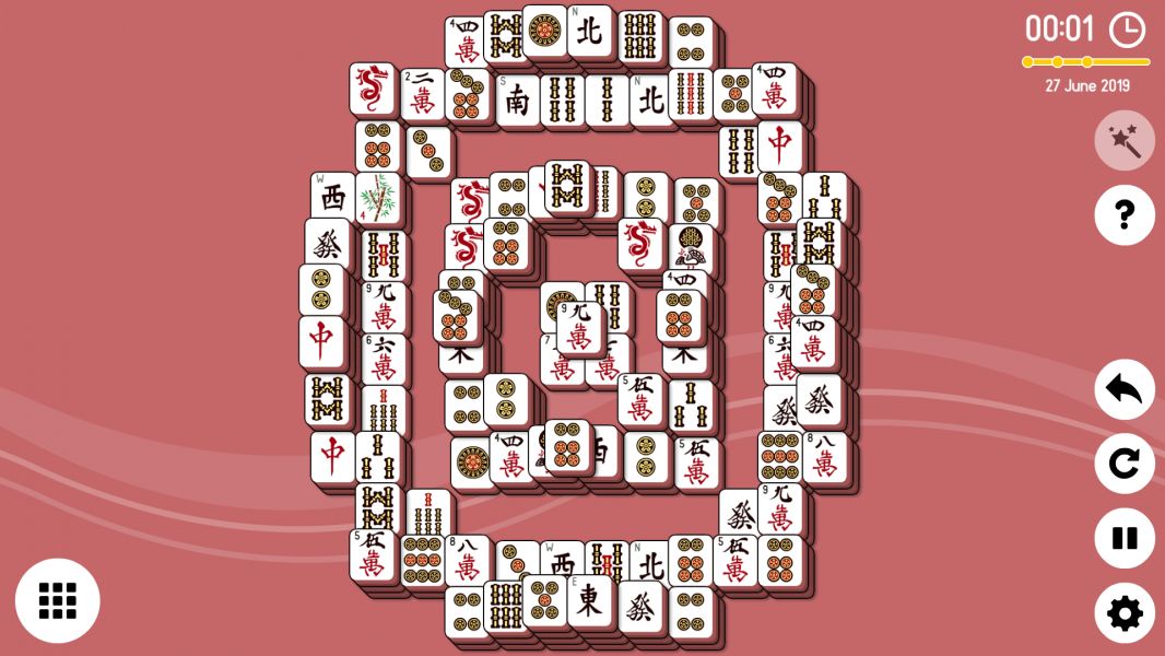 Level 2019-06-27. Online Mahjong Solitaire