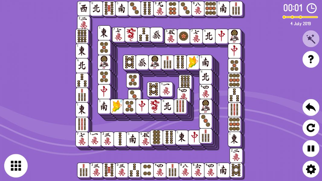 Level 2019-07-04. Online Mahjong Solitaire