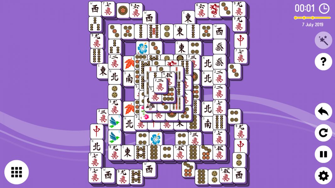 Level 2019-07-07. Online Mahjong Solitaire