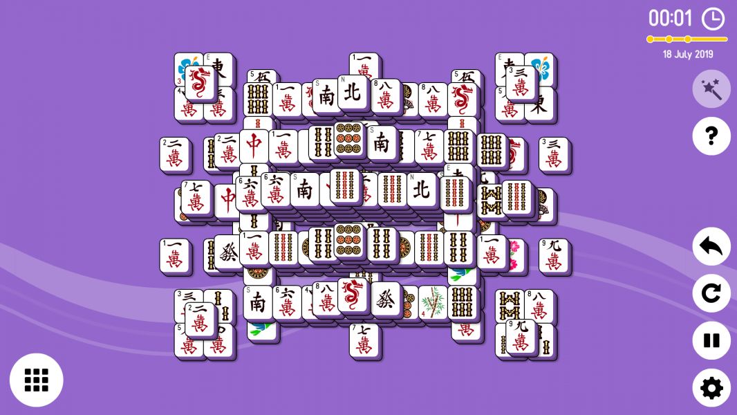 Level 2019-07-18. Online Mahjong Solitaire