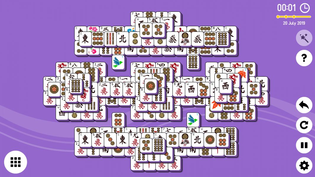 Level 2019-07-20. Online Mahjong Solitaire