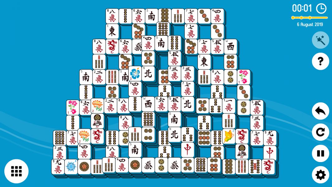 Level 2019-08-06. Online Mahjong Solitaire