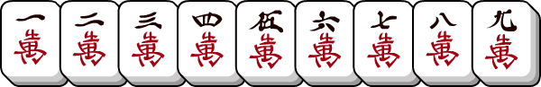mahjong suited tiles: characters